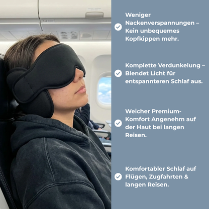 SkySleep Schlafmaske mit Nackenstütze
