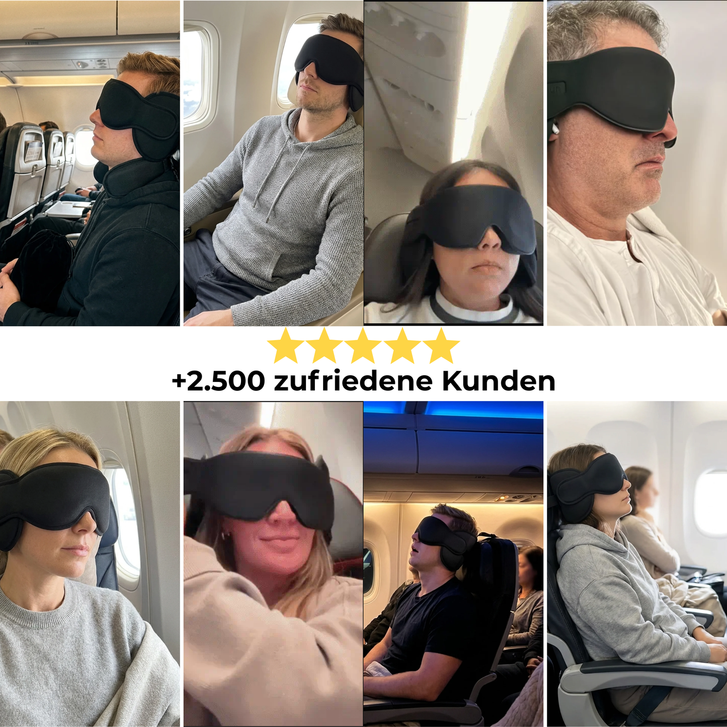 SkySleep Schlafmaske mit Nackenstütze