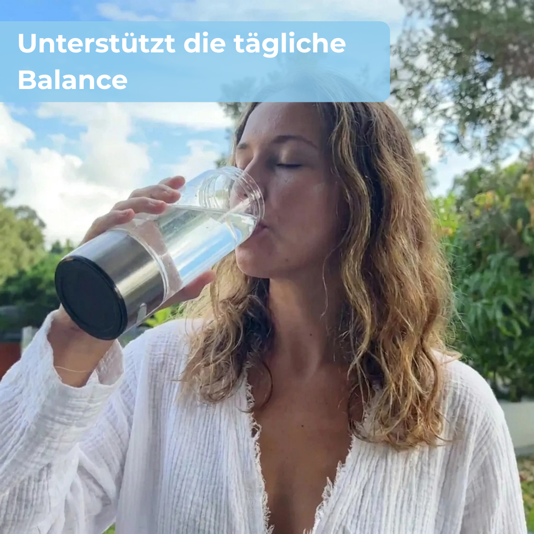HydroFlow – Wasserstoff Trinkflasche
